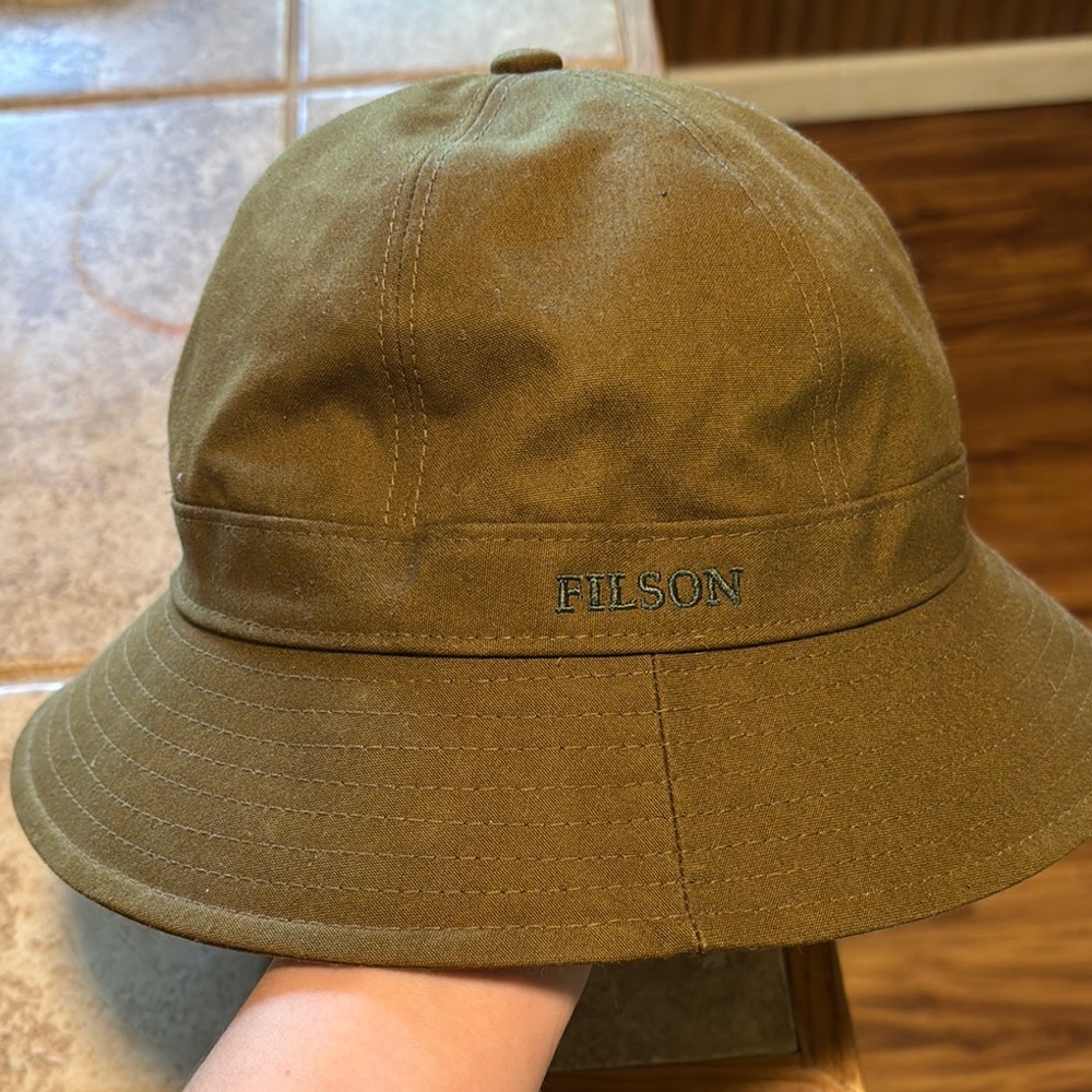 Filson Olive Green Bucket Hat size L